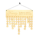 Family MDF Wooden Treasure Reminder Calendar Party Wall Door Hanging Sign