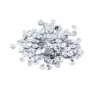 7mm Round Cupped Loose Sequins Sewing Craft Hat Wedding Dress Costume DIY Embellishment Pack of 400PCS Silver