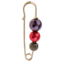 Luxury Large ABS Pearl Beads Safety Pin Brooch Clip Scarf Hat Sweater Pin