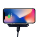 Qi Fast Wireless Charging Pad Mat Plate (NO AC Adapter) for Galaxy Note 8 S8 S8 Plus S7 Edge S7 S6 Edge Plus Note 5, Standard Charge for iPhone X iPhone 8 iPhone 8 Plus, Gray