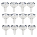 12pcs Small Aluminum Mini Funnels for Bottle Filling, Perfumes, Essential Oils, Science Laboratory Chemicals, Arts Crafts Supplies