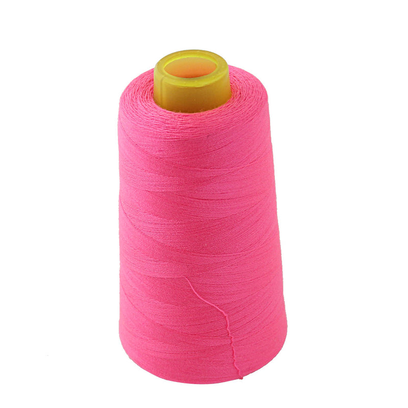1 Spool Of Polyester Sewing Thread For Sewing Machine Garment Making Bedsheet Lining Thread 40S/2 Hot Pink