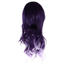 Gradient Purple Wig Long Curly Wig Cap Anime Cosplay Costume Accessories