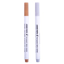 2pcs Nontoxic Textile Fabric Markers Permanent T-Shirt Marker Pens DIY Graffiti Pen for Painter Drawing Arts