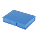 Blue-Plastic Storage Box Case Enclosure for 3.5'' SATA HDD Hard Drive Disk Protective Shell Shockproof Anti-humidity