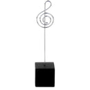 Black Cube Base Card Picture Memo Photo Clip Holder Music Notation Wire Clip