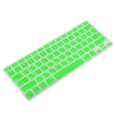 Korean / English Silicone Keyboard SKin Cover Guard Film Protector for Macbook Pro 13'' 15'' Green
