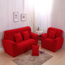 Fashionable 3-Seater Sofa Covers Couch Protector Elastic Spandex Washable Slipcover Home Hotel Office Sofa Decor Red