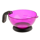 Silicone Long Lasting Reusable Hair Color Dye Tint Bleach Coloring Mixing Bowl Purple 4.72x2.76inch