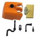 Air Filter + Filter Cover + Fuel / Oil Line Filter For STIHL MS290 Chainsaw
