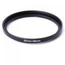 Easy To Operate 55mm to 58mm Step Down Filter Lens Ring Adapter Black