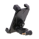 Bike Mount, Universal Adjustable Bicycle Cell Phone Holder Cradle Stand for Motorcycle Rack Handlebar Smartphone GPS Navigation 360 Degree Rotation Black