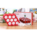 1 piece 9 Holes DIY Popsicle Mould Ice Tray Pudding Candy Jelly Mold Red
