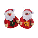 Set of 2pcs Christmas Santa Dinner Tableware Cutlery Bag Flannel Spoon Fork Holder
