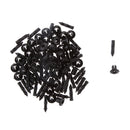 50pcs 8mm Hole Black Plastic Push In Type Rivets Fastener Retainer Clips ATV