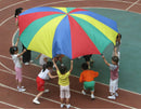 6.5 Feet 8 Handles Children Kid Rainbow Parachute Training Toy Game Colorful