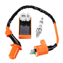 Motorcycle Ignition Coil CDI Box Spark Plug Kit for GY6 50CC 125CC Scooter