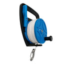 Underwater Scuba Diving Dive Wreck Cave Plastic Reel with Handle, Thumb Stopper, 83m/272ft Nylon Line, Stainless Steel Snap Hook