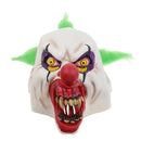 Scary Evil Clown Mask Creepy Bloody Mouth Joker Latex Mask Adult Halloween Costume