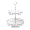Novelty Cupcake Stand Wedding Party Supplies Cake Display Decor White 2-Tier