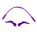 Kids Children Outdoor Sports Sunglasses Glasses Soft Silicone Band Strap + Pack of 2PCS Anti Slip Ear Hooks Holder Purple