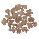20 Pieces Natural Rustic Wood Slices Irregular Wood Shapes Slabs 35mm Rustic Tree Bark Slice for Outdoor Country Wedding Table Centerpiece