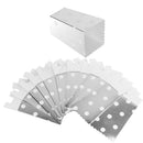 12pcs Popcorn Boxes Treat Snack Container Loot Bags Movie Wedding Party Supplies Silver dot
