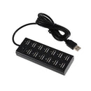 13-Port USB 2.0 Charging Hub Splitter for iMac, MacBook, MacBook Pro, MacBook Air, Mac Mini, Chrombook, Surface 3, Surface Pro 3, Surface Pro 4,Surface Book,PC, Laptop