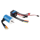 Waterproof 3660 3800KV Brushless Motor with 60A ESC for 1/10 RC Car Truck Crawler