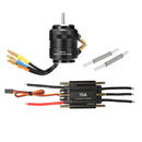 2598 4200KV Brushless Motor & Waterproof 70A ESC Combo for 600-800mm RC Boat