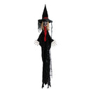 Hanging Witch Figurine Halloween Party Lifesize Prop for Haunted House Decor Trick Toy
