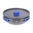 Portable Outdoor Cookware Aluminum Cooking Frying Pan Camping Picnic Hiking Utensils Lidded with Carry Bag