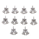 10pcs Silver Tone Christmas Jingle Bell Charms Pendants DIY Jewelry Findings