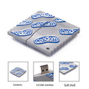 Portable Fashion Square Style USB Metal Flash Memory Stick Pen Drive Storage Thumb 64GB