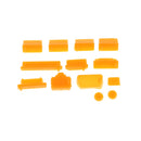 Universal 13pcs Silicone Anti Dust Plug Ports Cover Set For Laptop Notebook Orange