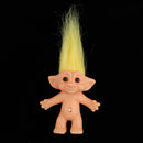 Yellow Hair Vintage Lucky Troll Doll Dollhouse Mini Action Figures Toy Cake Toppers Party Favors Crafts