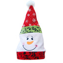 Xma Party Supplier Chirstmas Snowman Hat with Delicate Blue and White Porcelain Flat Embroidery