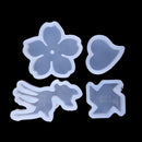 4 Piece/set Assorted DIY Silicone Pendant Mold Mould for Resin Casting Jewelry Making Tool Crafts