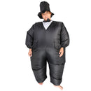 Adult Inflatable Tuxedo Groom Blow Up Costume Fat Suit Fancy Outfit Party