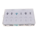 330 Pieces Nylon Bumper Push Fasteners Rivet Clips Expansion Screws Replacement Kit,Bumper Fastener Rivet Clips