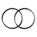 2 Pieces Car Door Audio Speaker Strip Cover Ring For Ford Mustang 2015-2017