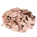 Rose Gold Metalic Foil Sparkling Round Table Confetti Scatter Wedding Decor