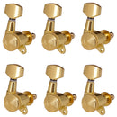 6pcs Golden Guitar String Tuning Pegs Locking Keys Tuners Square Machine Heads 6R