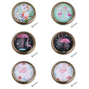 Set of 6pcs Kitchen Cabinet Knob Furniture Handle Drawer Dresser Pull Flamingo