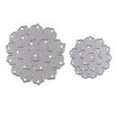 2 Pieces DIY Flower Shape Cutting Dies Stencil Template for Photo Album Embossing Scrapbook Paper Craft Card Making