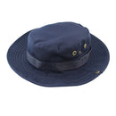 Men Women Fashionable Outdoor Hiking Camping Hunting Hat Cap Wide Brim Fishing Hat Sun Hat Cap Dark Blue