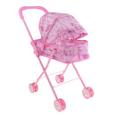 Mini Plastic Baby Push Cart Pushchair Dolls Accs Kids Pretend Play Toy