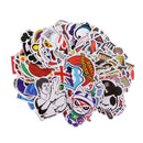 100 Pieces Mixed Cartoon Stickers Laptop Motorcycle Skateboard Luggage Helmet Decals