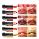 Long Lasting Non-Sticky 6 Assorted Colors Glitter Matte Cosmetic Makeup Lipstick Women Pro Makeup Gift 1# 2# 3# 4# 5# 6