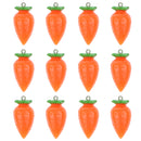 Pack of 12 Plastic Carrot Vegetable Pendant for Keyring Keychain Jewelery DIY Making